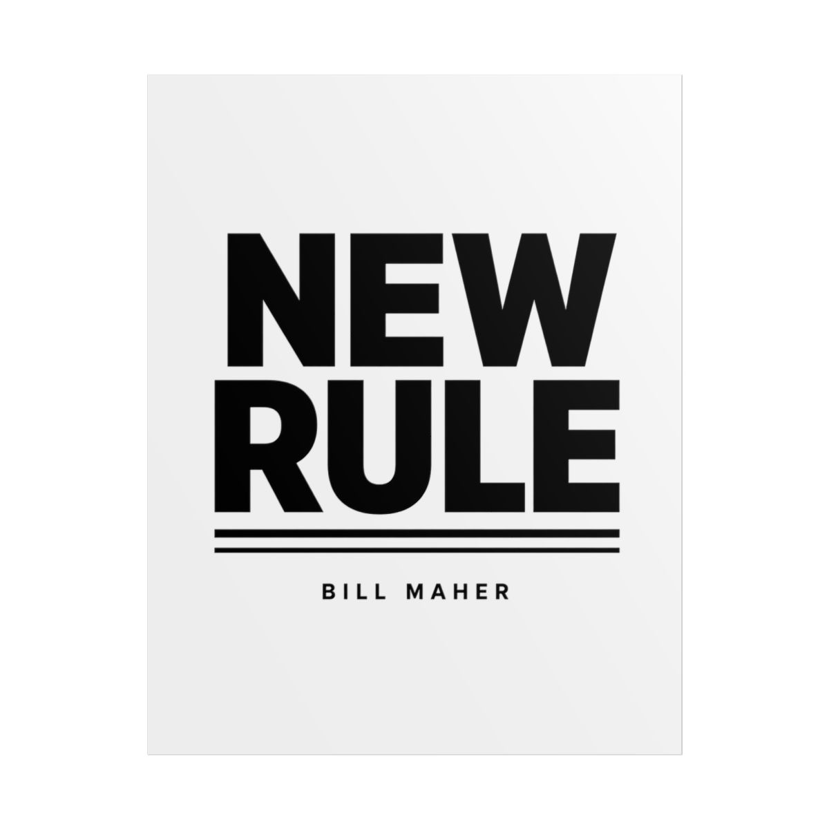 Bill Maher "New Rule" Poster - alternate angle 1, merchandise