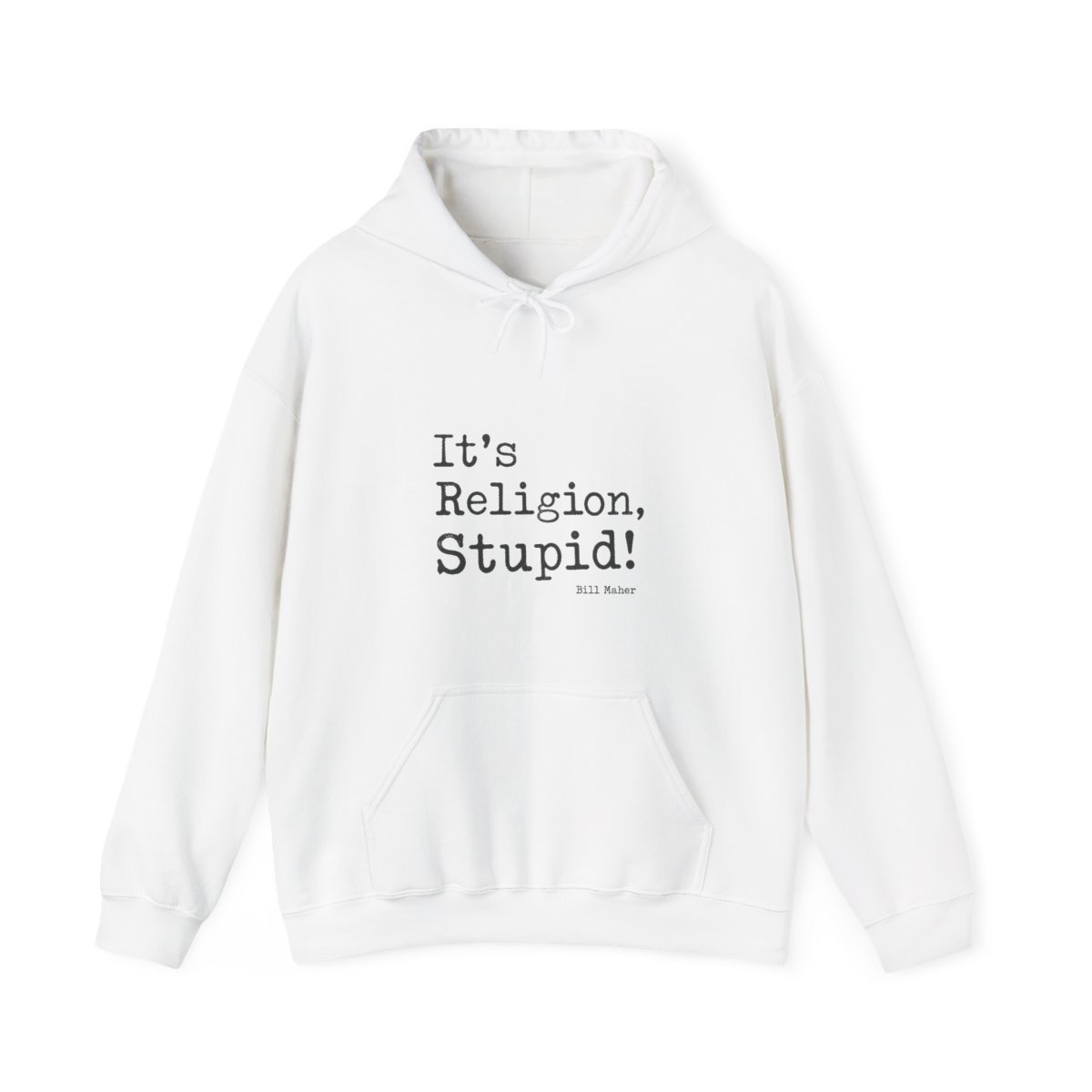 Bill Maher "Religion, Stupid!" Hoodie - alternate angle 3, merchandise
