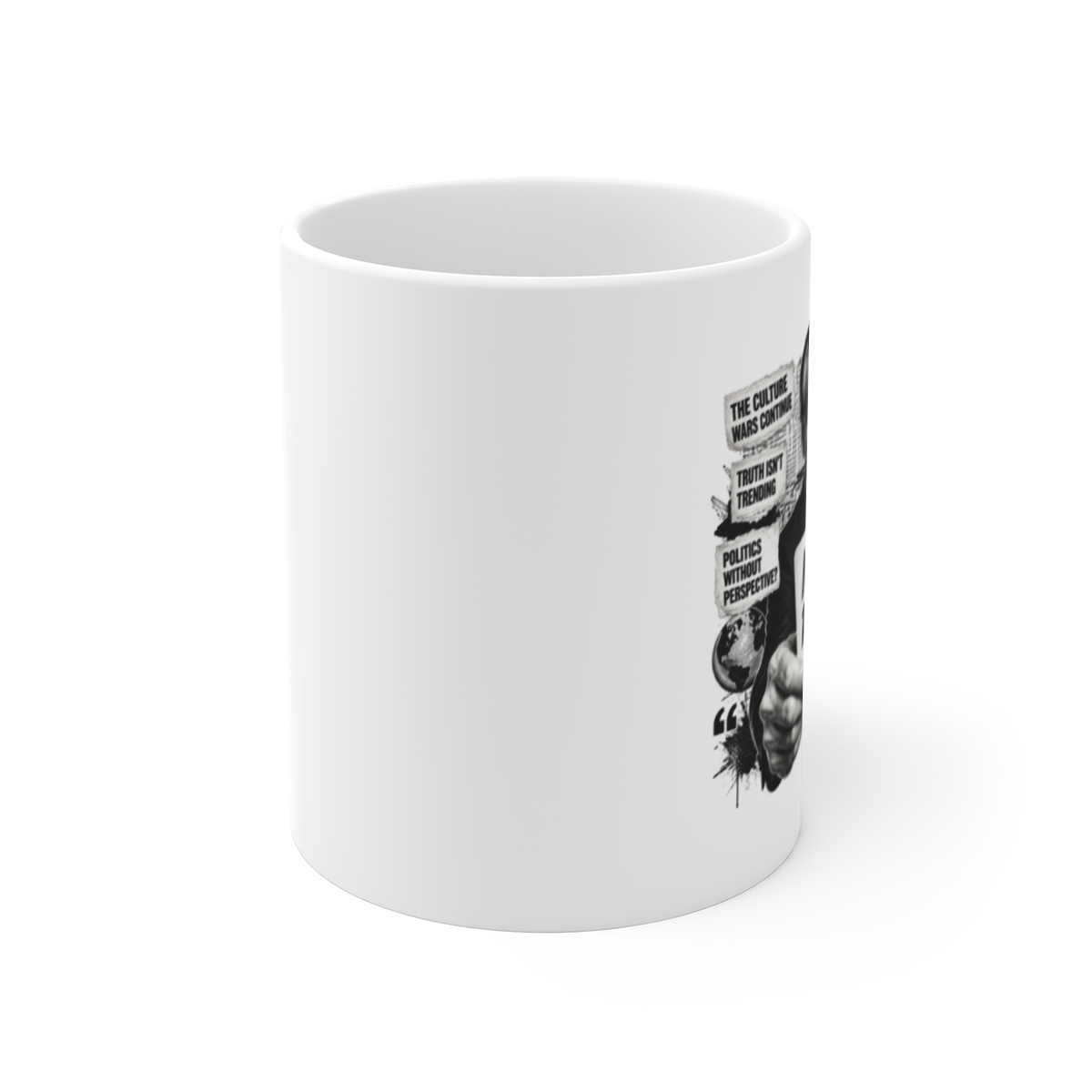 Bill Maher "New Rule," White Mug - alternate angle 1, merchandise